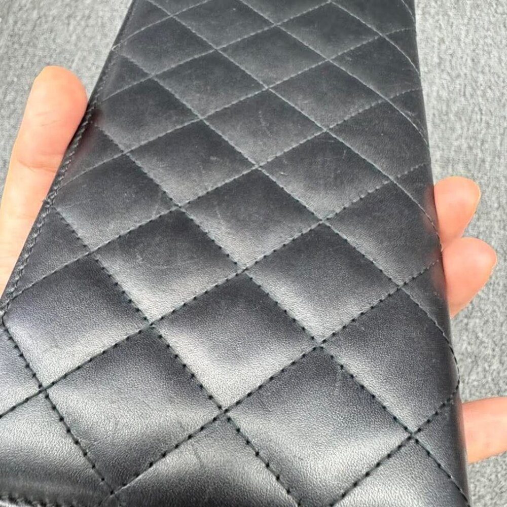 Chanel Cambon Black Leather Wallet 399-073125 - Picture 8 of 13